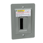 Load center, QOD, 1 phase, 1 space, 1 circuit, 50A breaker, flush cover, NEMA1
