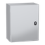 Wall mounted steel enclosure, PanelSeT S3DC, plain door, without plain chasis, 500x400x250mm, IP66, IK10