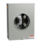Meter socket, ringless, 1 phase, 3 wire, 200A, 4 jaws, 600VAC max, solid top, no bypass, no jaw release