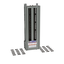 Panelboard interior, NQ, main lugs, 225A, Cu bus, 72 pole spaces, 1 phase, 3 wire, 240VAC, 48VDC