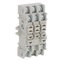 Plug in relay, Type N, relay socket, 11 blade, double tier, for 8510KU relays, bulk packaged