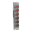 Branch unit, EZ Meter-Pak, 125A, 6 x 5 jaw sockets, 208Y/120VAC, horn bypass, ringless, 800A Al busbar