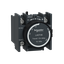 Time delay auxiliary contact block, TeSys Deca, 1NO + 1NC, on delay 10-180s, front, lugs-ring terminals