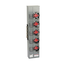 Branch unit, EZ Meter-Pak, 125A, 5 x 5 jaw sockets, 208Y/120VAC, horn bypass, ringless, 1200A Cu busbar