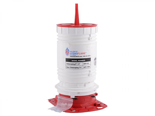 Product image for HOLDRITE HFP-P2 HOLDRITE HYDROFLAME PRO SERIES FIRE STOP TELESCOPING DECK SLEEVE 1-1/4"-2" PLASTIC OR METAL PIPE 7-1/2" - 11-3/4" TALL