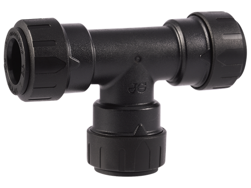 Tee, 1/2" CTS, Black