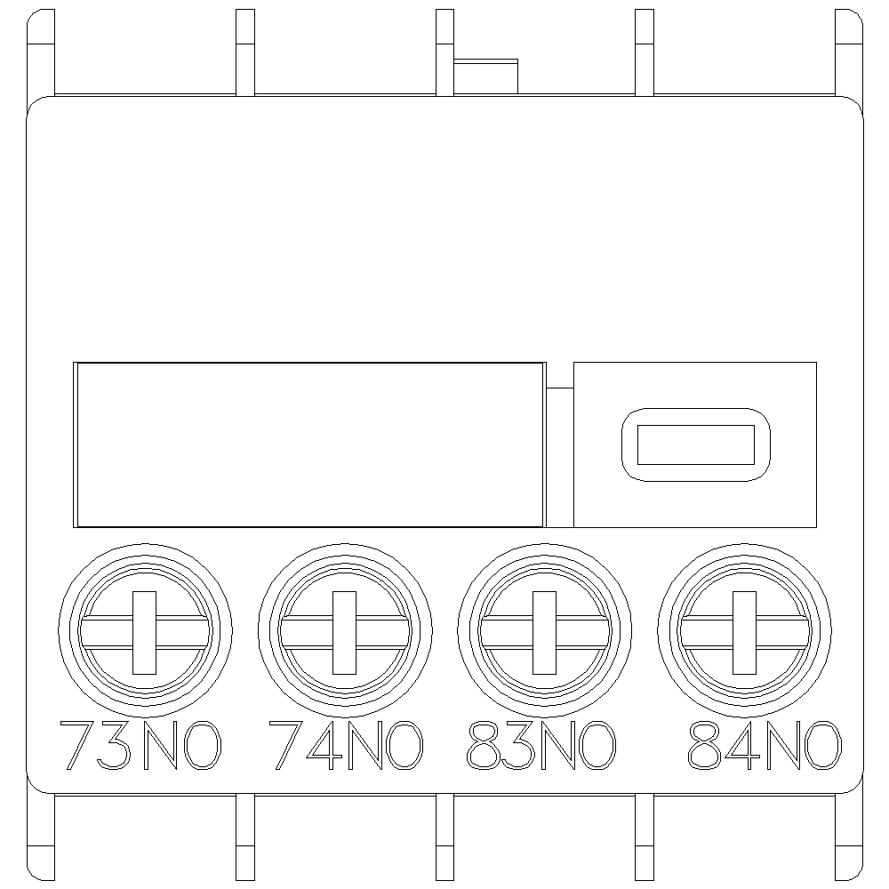 Product image for Siemens 3RH29111MA20 AUX. SWITCH 2NO WI