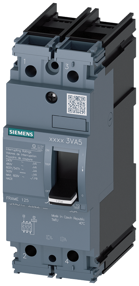 Product image for Siemens 3VA5180-4ED22-0AA0 BRKR 3VA51 2