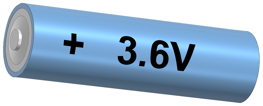 Product image for Siemens 6ES79710BA00 3.6 Volt 2.3 Ah AA Backup Battery
