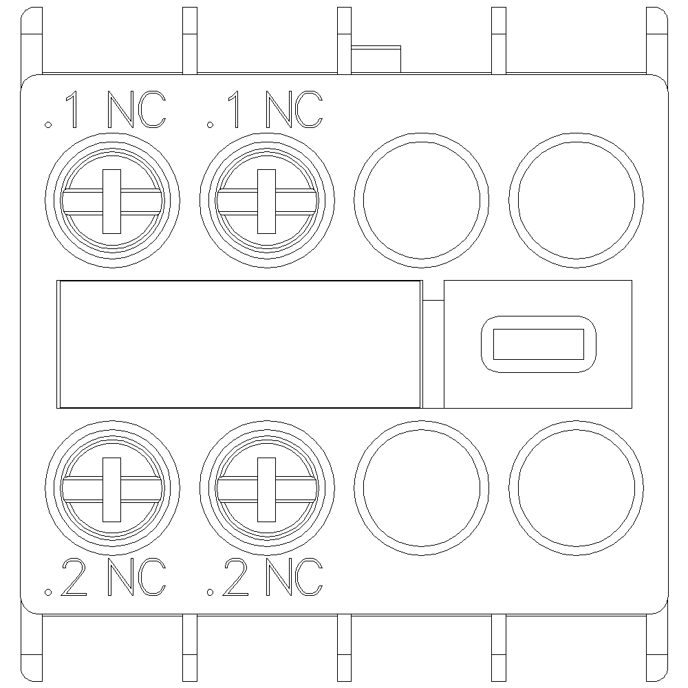 Product image for Siemens 3RH29111HA02 AUX. SWITCH 2NC FO