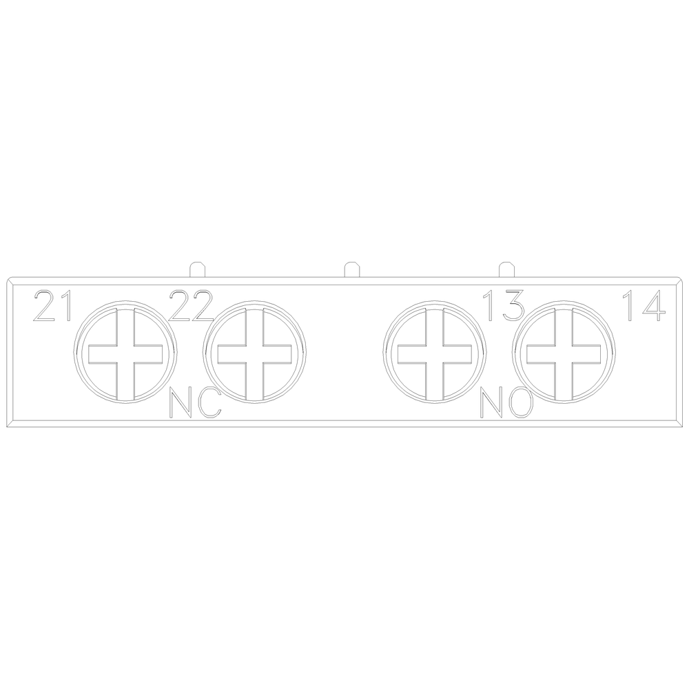 Product image for Siemens 3RV29011E 1NO 1NC Circuit Breaker Transverse Auxiliary Switch