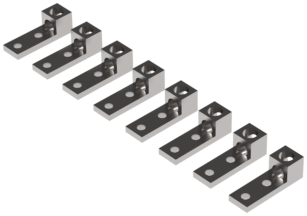 Product image for Siemens LK32600N2 800 Amp 3-Phase 600 MCM Aluminum/Copper Conductor Standard Circuit Breaker Tap Box Lug Kit