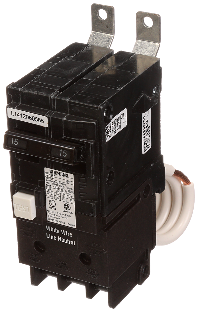 Siemens BF130AH BRKR BLHF2 GFCI 5mA 1P Product image for Siemens BF130AH BRKR BLHF2 GFCI 5mA 1P