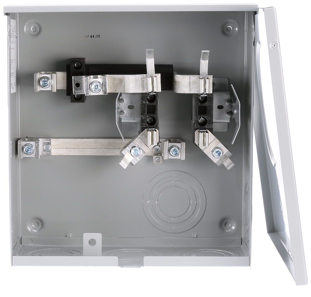Product image for Siemens UAS877-PPGP 600 VAC 200 Amp 1-Phase 3-Wire 4-Jaw Horn Bypass Ringless Meter Mounting Equipment