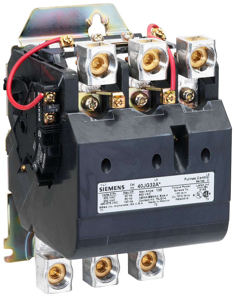Product image for Siemens 40JG32AH CONTACTOR, SZ4, 3PH,OP