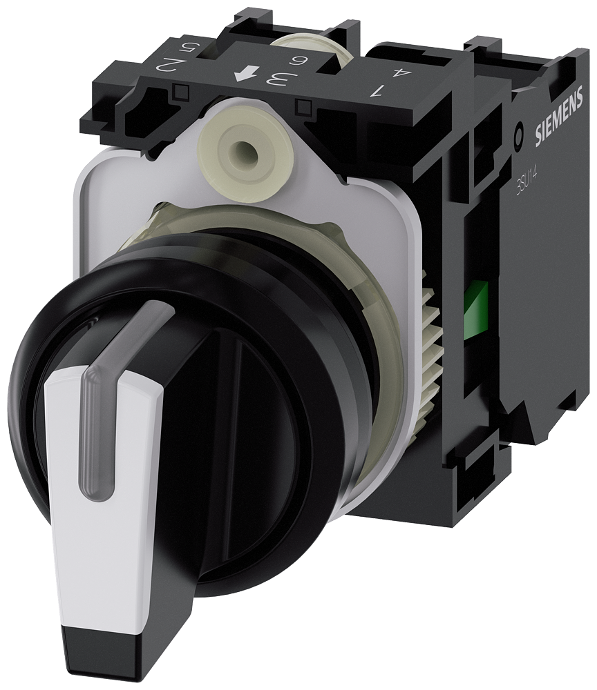 Product image for Siemens 3SU11002BL601NA0 SEL SW, 3POS,