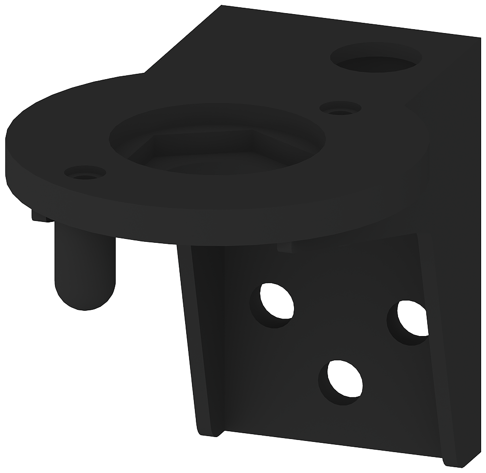 Product image for Siemens 8WD4408-0CD 70 mm Black Base Mount Mounting Bracket
