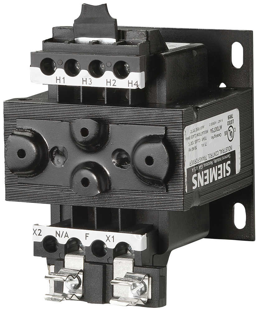 Product image for Siemens MT0050F 208/277 Volt 50 VA Control Power Transformer