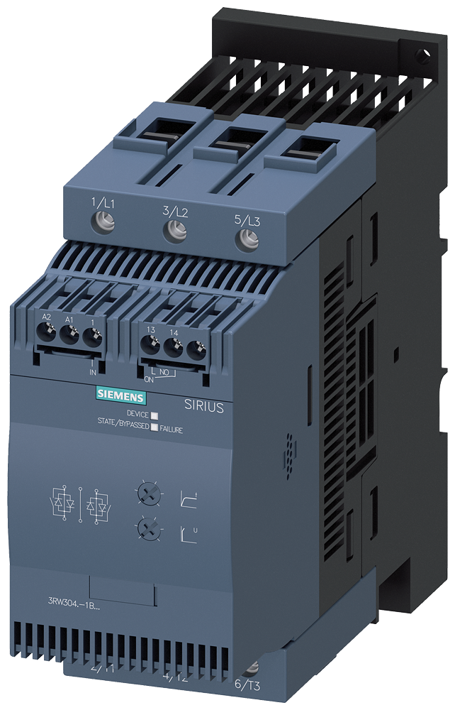Product image for Siemens 3RW30471BB14 SOFTSTART, 98A,30/