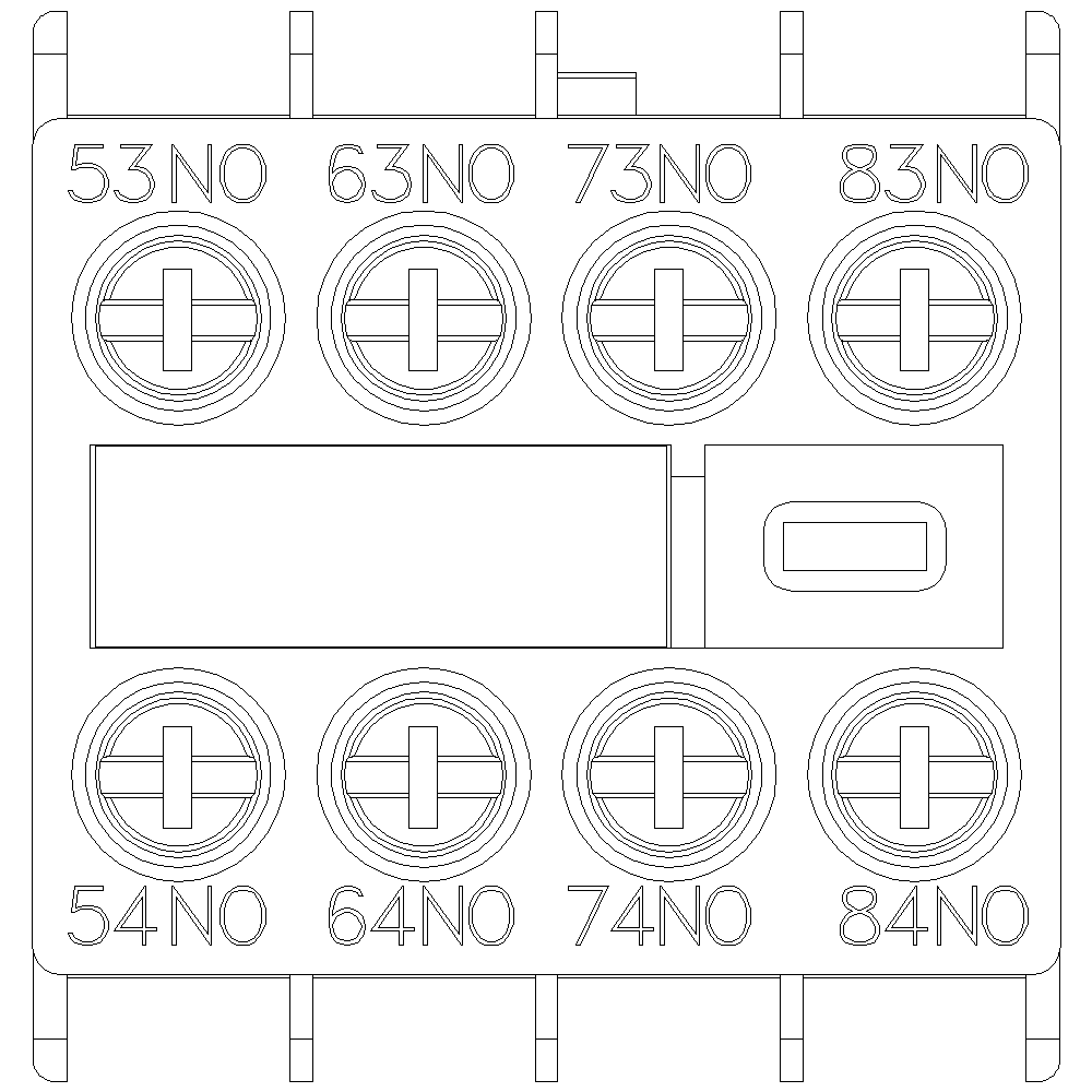 Product image for Siemens 3RH29111XA400MA0 AUX.SWITCH BLK