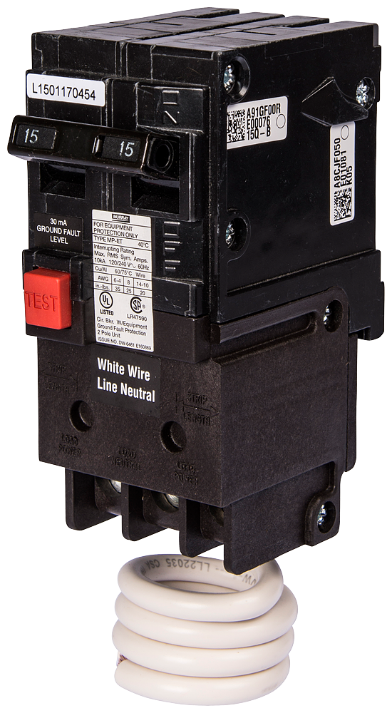 Siemens QE250 2-Pole 50 Amp 120/240 VAC 10 kA Ground Fault Circuit Interrupter Product image for Siemens QE250 2-Pole 50 Amp 120/240 VAC 10 kA Ground Fault Circuit Interrupter