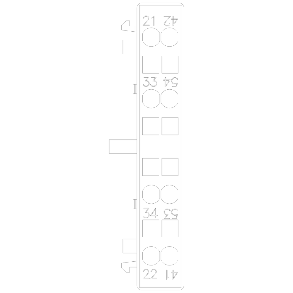Product image for Siemens 3RH29112DA11 AUX. SWITCH LATERA