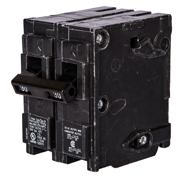 Product image for Siemens Q235 2-Pole 120/240 VAC 35 Amp 10 kA Plug-In Common Trip Circuit Breaker