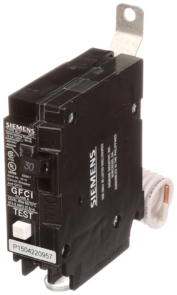 Siemens BF125AH BRKR BLHF2 GFCI 5mA 1P Product image for Siemens BF125AH BRKR BLHF2 GFCI 5mA 1P