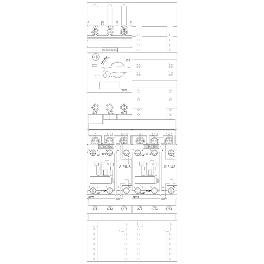 Product image for Siemens 3RA22201GD240AK6 STARTER REV FB