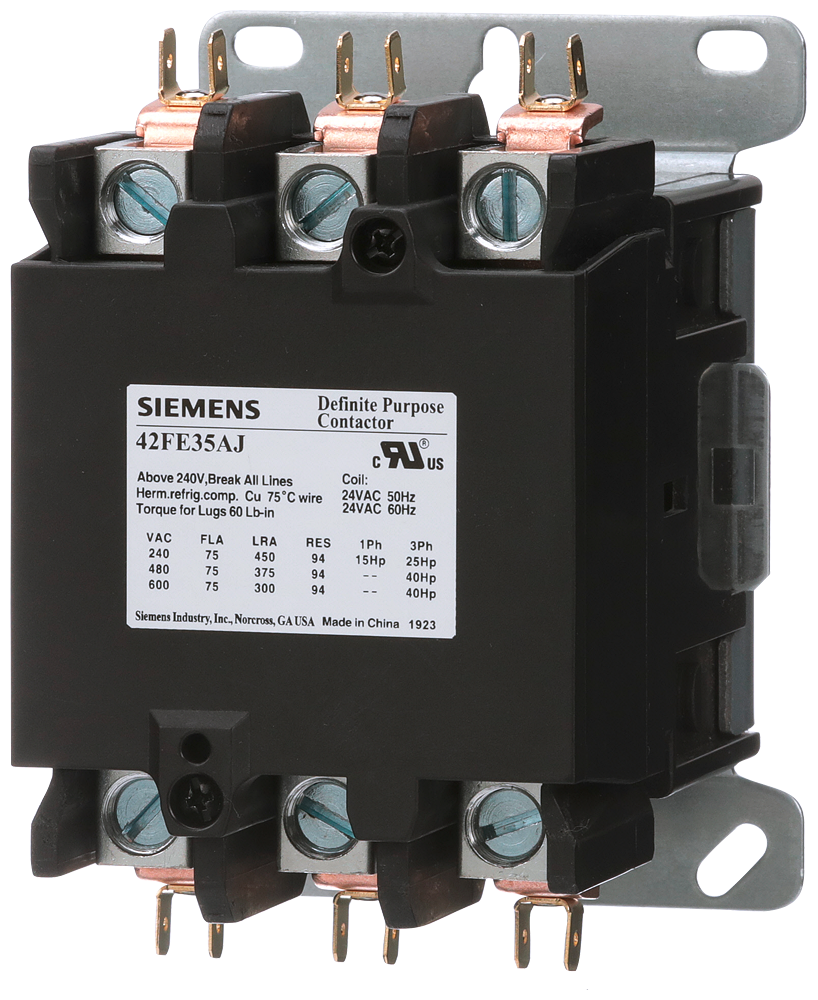 Product image for Siemens 42FE35AF Contactor, 42DP,75A,3P