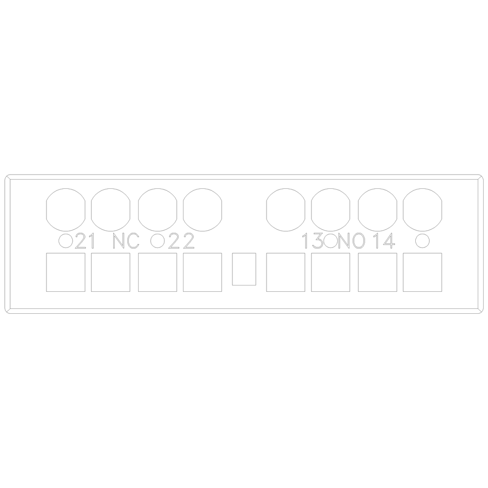 Product image for Siemens 3RV29012E TRANSVERSE AUX. SWITC