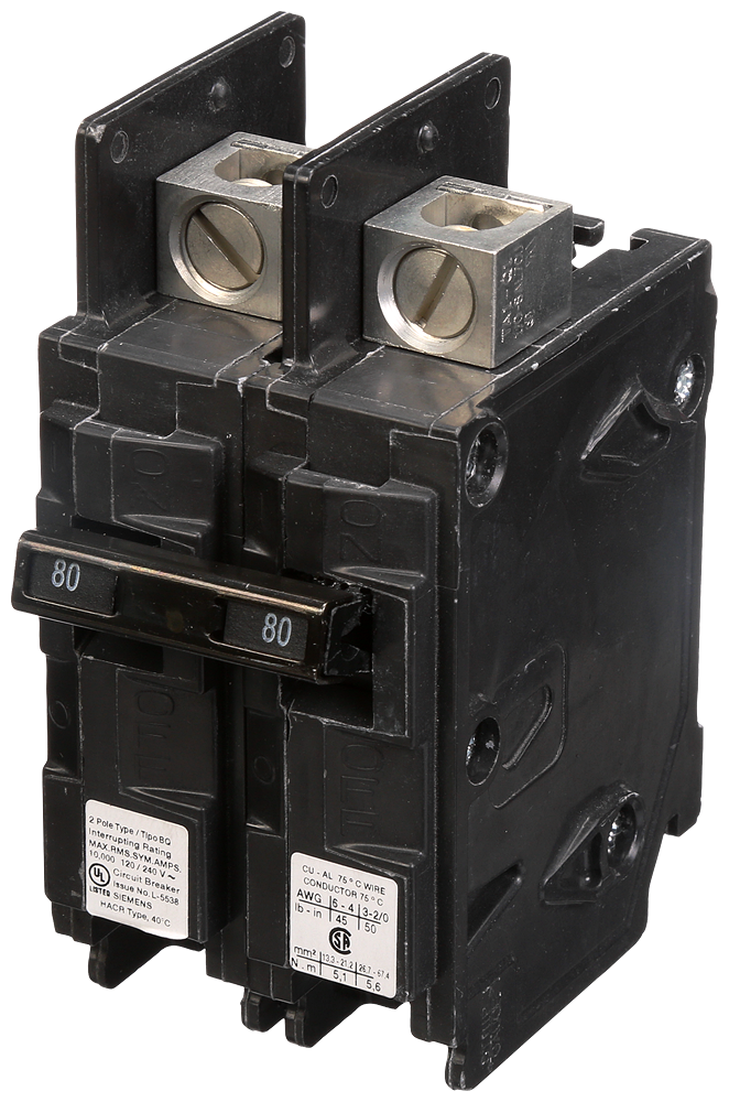 Product image for Siemens BQ2B080L BRKR BQ 2P 120/240V 80