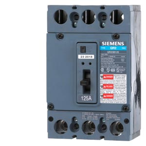 Product image for Siemens QR23B125 QR MCCB,10kA@24