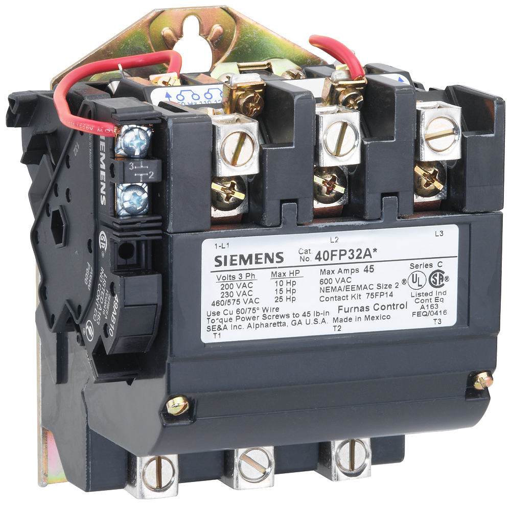 Product image for Siemens 40FP32AD CONTACTOR, SZ2,3PH,OPN