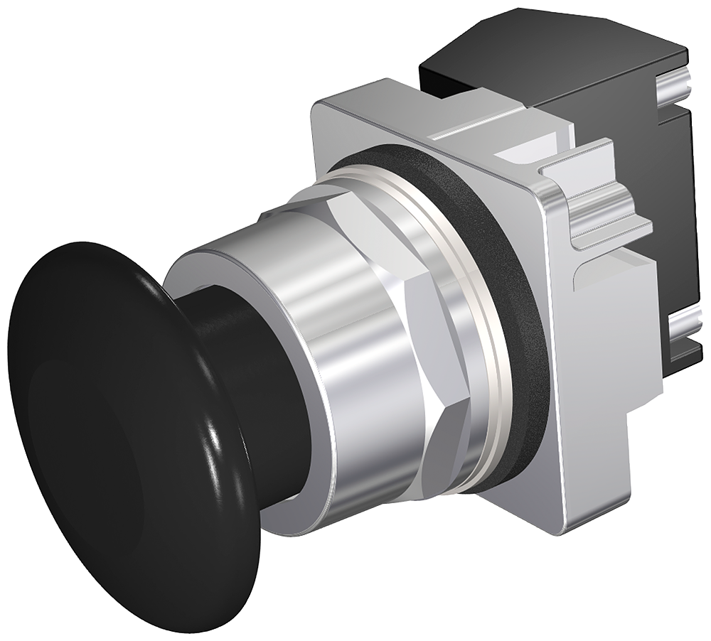 Product image for Siemens 52PP2W1A PUSHBUTTON,MTD,BLK,1 3