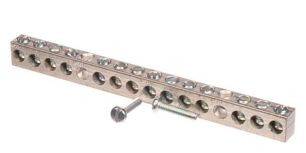 Product image for Siemens ECGB14 14 to 4 AWG Copper/Aluminum 14-Position Load Center Ground Bar Kit