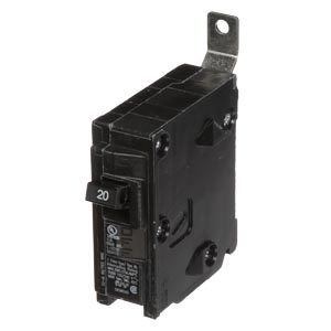 Product image for Siemens B120 1-Pole 20 Amp 120 Volt 10 K Circuit Breaker
