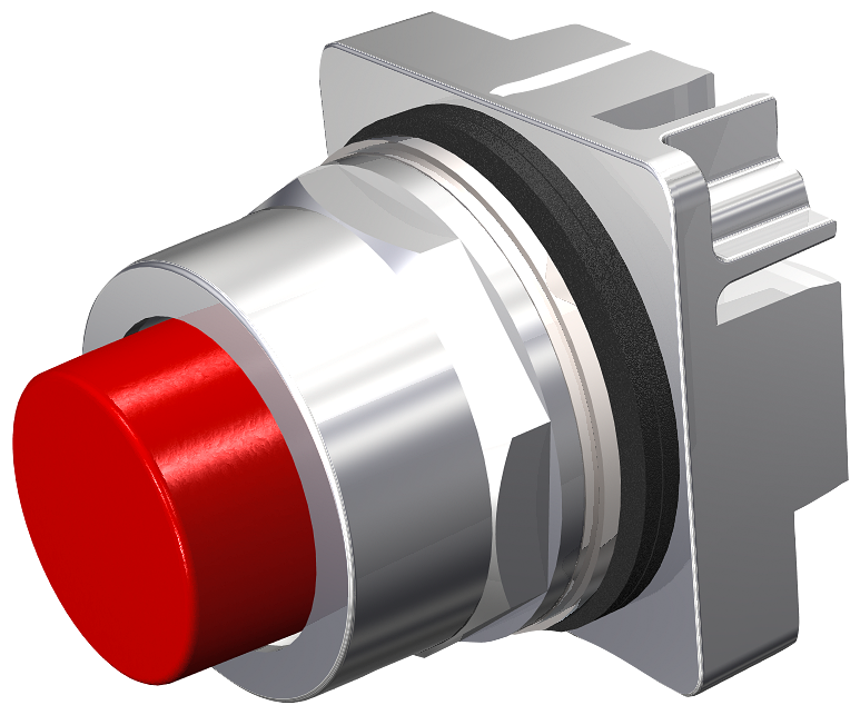 Product image for Siemens 52PM8B2 PUSHBUTTON,MOM,RED,EXTE