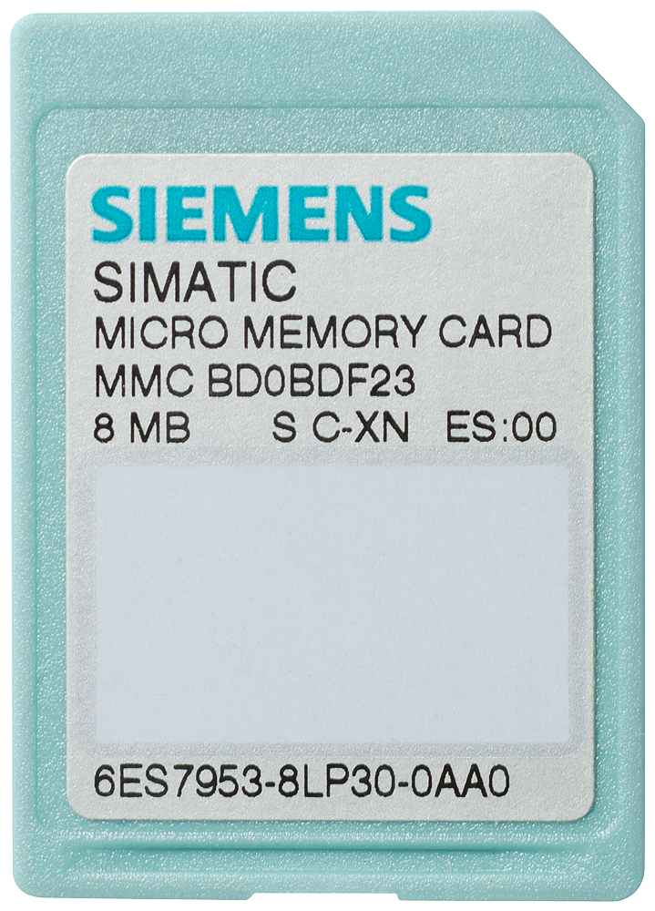 Product image for Siemens 6ES79538LL310AA0 2 MB Flash EPROM Micro Memory Card