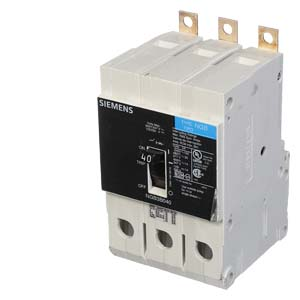 Product image for Siemens NGB3B040B 3-Pole 40 Amp 600 Volt 14 kA Molded Case Circuit Breaker