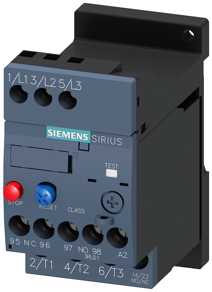 Product image for Siemens 3RU21161EB1 OVERLOAD RELAY CL10