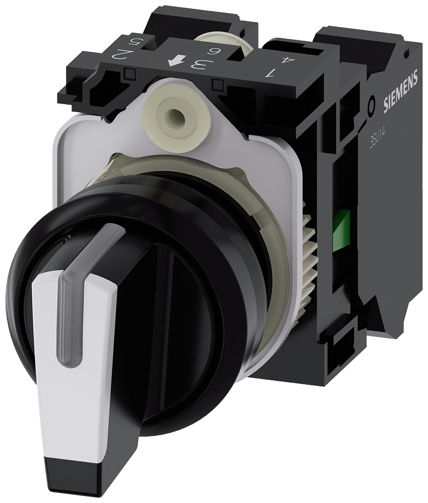 Product image for Siemens 3SU11002BL603NA0 SEL SW, 3POS,