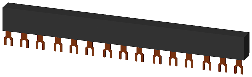 Siemens 3RV1915-1DB 63 Amp 690 Volt 3-Phase 45 mm Spacing Line Side Feeder Circuit Breaker Busbar Product image for Siemens 3RV1915-1DB 63 Amp 690 Volt 3-Phase 45 mm Spacing Line Side Feeder Circuit Breaker Busbar