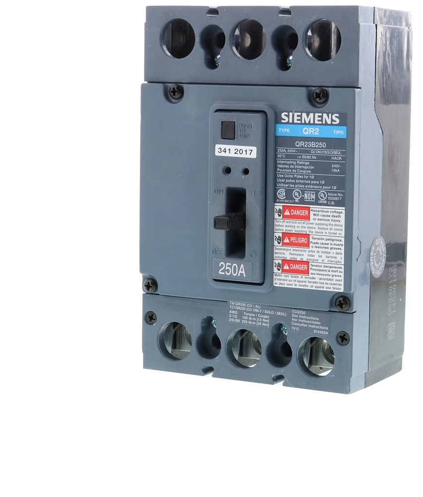 Product image for Siemens A02QR2 BREAKER QR 240VAC 2A-2B