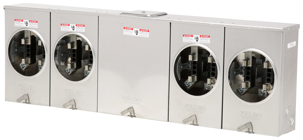 Product image for Siemens UA4739-ZGF 600 VAC 200 Amp 1-Phase 3-Wire 4-Jaw 4-Position No Bypass Ringless Meter Mounting Equipment