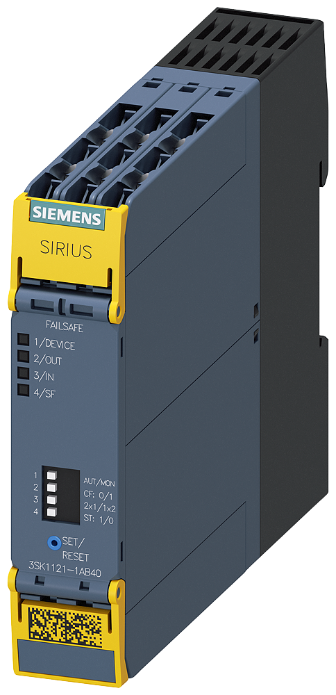 Product image for Siemens 3SK11211AB40 SAFETY RELAY,3NO+1