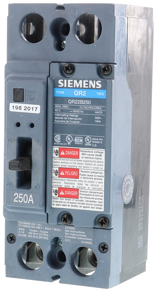 Product image for Siemens 3VAE250N3R BREAKER 3VA 250A ENC