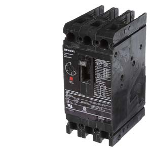Product image for Siemens ED63A100 600 Volt 100 Amp 3-Pole Circuit Breaker with ETI Lugs