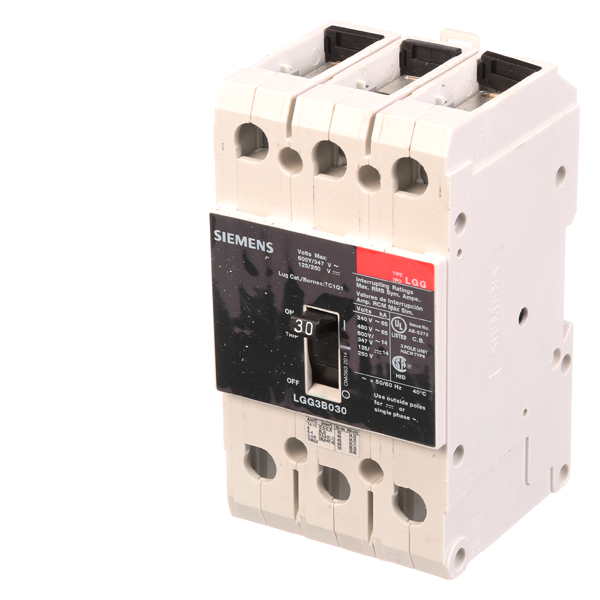 Product image for Siemens LGG3B030L LGG MCCB, 600/