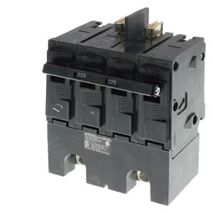 Product image for Siemens Q2225B 2-Pole 120/240 VAC 225 Amp 10 kA Common Trip Molded Case Circuit Breaker